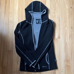 Women’s KUHL Gray Wool hoody Sweater